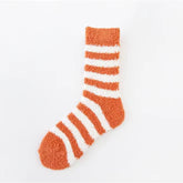 Orange Fluffy Socks